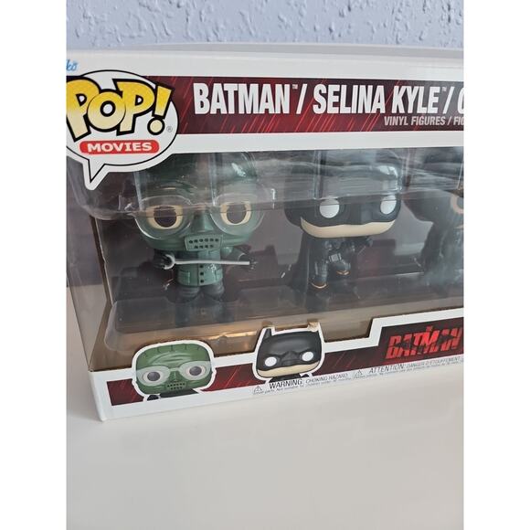 Funko Pop! The Batman 4 Pack Batman, Selina Kyle, Oswald Cobblepot & The Riddler - Picture 2 of 8